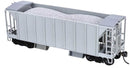 PREORDER Bowser HO 31702 70-Ton 2-Bay Ballast Hopper Kit, Undecorated, Closed Side