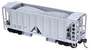 PREORDER Bowser HO 31703 70-Ton 2-Bay Ballast Hopper Kit, Data Only, Open Side (gray)