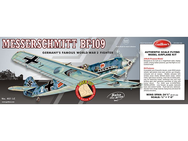 Guillow’s 401 Messerschmitt BF-109