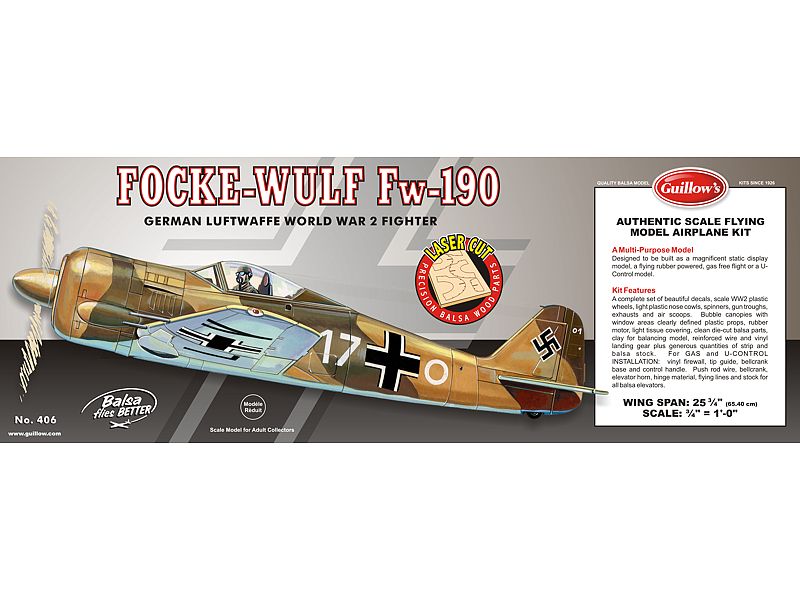 Guillow’s 406 Focke-Wulf 190