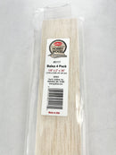 Guillow’s 5117 Balsa 1/8''x 2'' x 36'' - 4 per bag