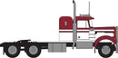 Trainworx N 49032 1970s Kenworth W900 Seminole Tractor with 36" Sleeper Cab, Assembled, Red, White