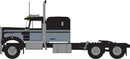 Trainworx N 49041 1970s Kenworth W900 Seminole Tractor with 60" VIT Sleeper Cab, Assembled, Black, Gray