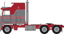 Trainworx N 41061 1970s Kenworth K100 Salem Tractor with Aerodyne Sleeper Cab, Assembled, Red, Gray
