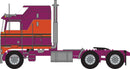 Trainworx N 41063 1970s Kenworth K100 Salem Tractor with Aerodyne Sleeper Cab, Assembled, Burgundy, Orange