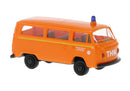 PREORDER Brekina HO 33165 1973-1979 Volkswagen Kombi T2 Passenger Van, Thw Berlin-Wilmersdorf Germany
