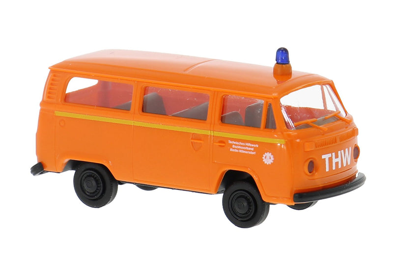 PREORDER Brekina HO 33165 1973-1979 Volkswagen Kombi T2 Passenger Van, Thw Berlin-Wilmersdorf Germany