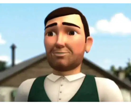 Bachmann HO 33305 Farmer Trotter and Pigs (Thomas and Friends Series)