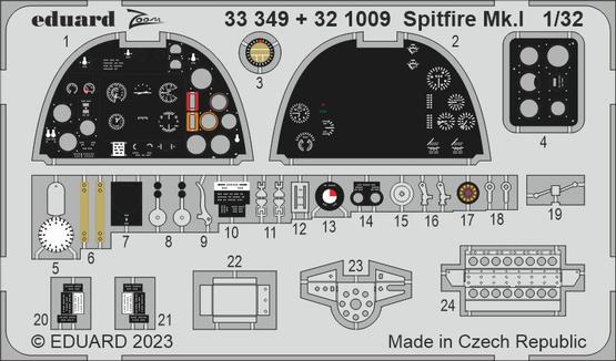 Eduard 1/32 Spitfire Mk.I [Photo-Etched Set]