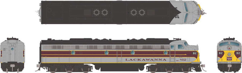 PREORDER Rapido 28580 HO EMD E8A - Sound and DCC -- Delaware, Lackawanna & Western