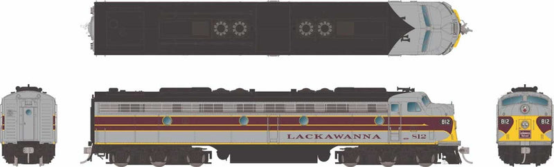 PREORDER Rapido 28077 HO EMD E8A - Standard DC -- Delaware, Lackawanna & Western