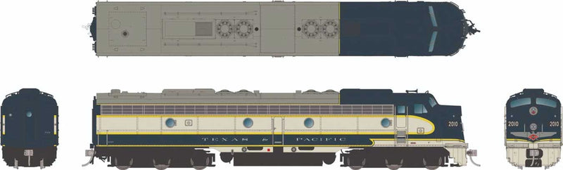 PREORDER Rapido 28102 HO EMD E8A - Standard DC -- Texas & Pacific