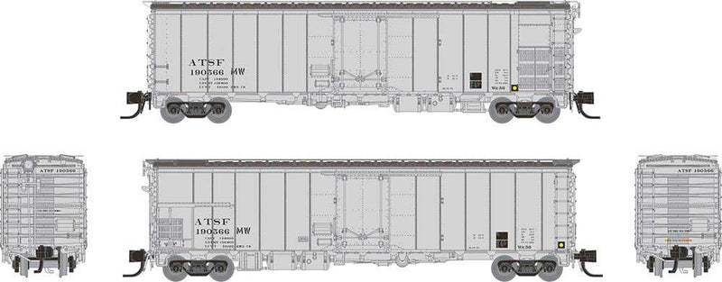 PREORDER Rapido 561014A N Class RR-56 Mechanical Reefer - Ready to Run -- Santa Fe (MOW silver)