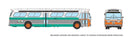 Rapido 753136 HO 1959-1986 GM New Look/Fishbowl Bus - Deluxe Lighted - Assembled -- AC Transit