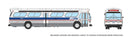 PREORDER Rapido 753138 HO 1959-1986 GM New Look/Fishbowl Bus - Deluxe Lighted - Assembled -- Chicago Transit Authority CTA