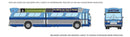 Rapido 753146 HO 1959-1986 GM New Look/Fishbowl Bus - Deluxe Lighted - Assembled -- New York MTA