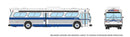 Rapido 753150 HO 1959-1986 GM New Look/Fishbowl Bus - Deluxe Lighted - Assembled -- New York MTA