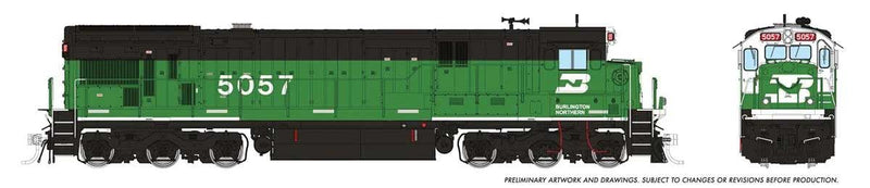 PREORDER Rapido 42103 HO GE C36-7 - Standard DC -- Burlington Northern