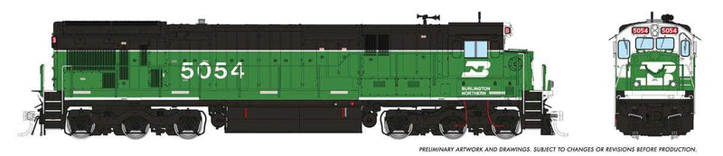 PREORDER Rapido 42102 HO GE C36-7 - Standard DC -- Burlington Northern