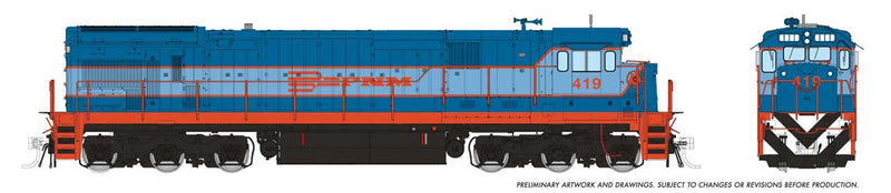 PREORDER Rapido 42612 HO GE C36-7 - Sound and DCC -- Ferrocarriles Nacionales de Mexico