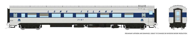 PREORDER Rapido 100403 HO CC&F Lightweight Coach - Ready to Run - Super Continental Line(TM) -- Long Island Railroad