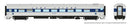 Rapido 100404 HO CC&F Lightweight Coach - Ready to Run - Super Continental Line(TM) -- Long Island Railroad