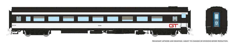 PREORDER Rapido 100400 HO CC&F Lightweight Coach - Ready to Run - Super Continental Line(TM) -- Grand Trunk Western