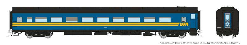 PREORDER Rapido 100366 HO CC&F Lightweight Coach - Ready to Run - Super Continental Line(TM) -- VIA Rail Canada