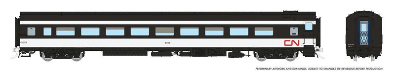 PREORDER Rapido 100374 HO CC&F Lightweight Coach - Ready to Run - Super Continental Line(TM) -- Canadian National