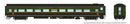 PREORDER Rapido 100373 HO CC&F Lightweight Coach - Ready to Run - Super Continental Line(TM) -- Canadian National