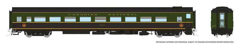 PREORDER Rapido 100373 HO CC&F Lightweight Coach - Ready to Run - Super Continental Line(TM) -- Canadian National