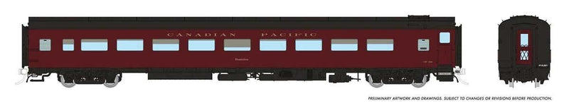 PREORDER Rapido 100383 HO CC&F Lightweight Coach - Ready to Run - Super Continental Line(TM) -- Canadian Pacific