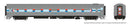 PREORDER Rapido 100384 HO CC&F Lightweight Coach - Ready to Run - Super Continental Line(TM) -- Amtrak