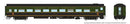 Rapido 100397 HO CC&F Lightweight Coach - Ready to Run - Super Continental Line(TM) -- Grand Trunk Western