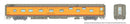 PREORDER Rapido 101168 HO Duplex Sleeper - Ready to Run - Super Continental Line(TM) -- Milwaukee Road "Minnesota River" (1955 Armour Yellow, gray, red)