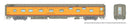 PREORDER Rapido 101169 HO Duplex Sleeper - Ready to Run - Super Continental Line(TM) -- Milwaukee Road "Zumbro River" (1955 Armour Yellow, gray, red)