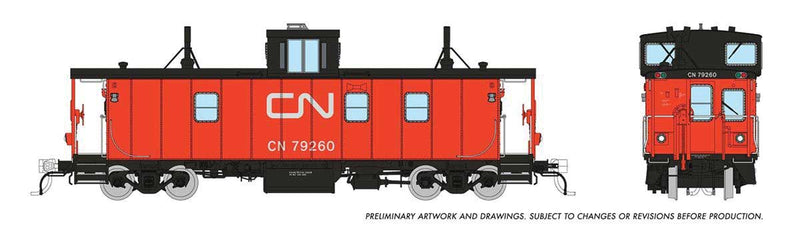 PREORDER Rapido 166014 HO Hawker-Siddeley Caboose - Ready to Run -- Canadian National