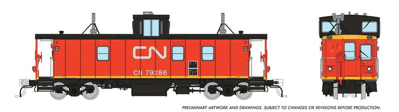 PREORDER Rapido 166017 HO Hawker-Siddeley Caboose - Ready to Run -- Canadian National