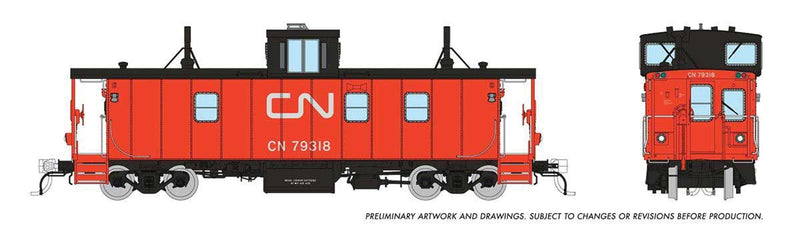 PREORDER Rapido 166006 HO Hawker-Siddeley Caboose - Ready to Run -- Canadian National