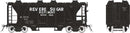 PREORDER Rapido 149012A HO Enterprise 2-Bay Covered Hopper - Ready to Run -- Revere Sugar (1955, black, white)