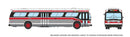 Rapido HO 751102 1959-1986 GM New Look/Fishbowl Bus, Deluxe Lighted, Assembled, Toronto Transit Commission TTC