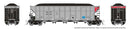 Rapido HO 169049A AutoFlood III Rapid Discharge Coal Hopper with Load, GATX Capital GACX (silver, black, red)