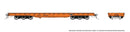 Rapido HO 199006A Magor 54' Department of Defense (DODX) Flatcar, Amtrak (orange, black)