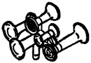 Details West HO AH-187 Nathan Air Horns, M5, Brass