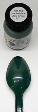 Tru-Color Paint 398 Railroad Color Acrylic Paints 1oz, Gulf, Mobile & Ohio Boxcar Green