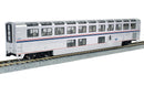 Kato HO Superliner I Lounge with Interior Lighting, Amtrak Phase VI