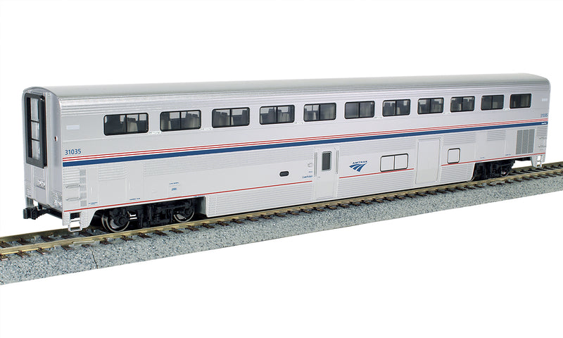 PREORDER Kato HO Superliner I Coach-Baggage, Amtrak Phase VI