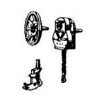 Cal-Scale Train Parts 351 Brake Wheel Housing & Fulcrum (6 Sets), HO