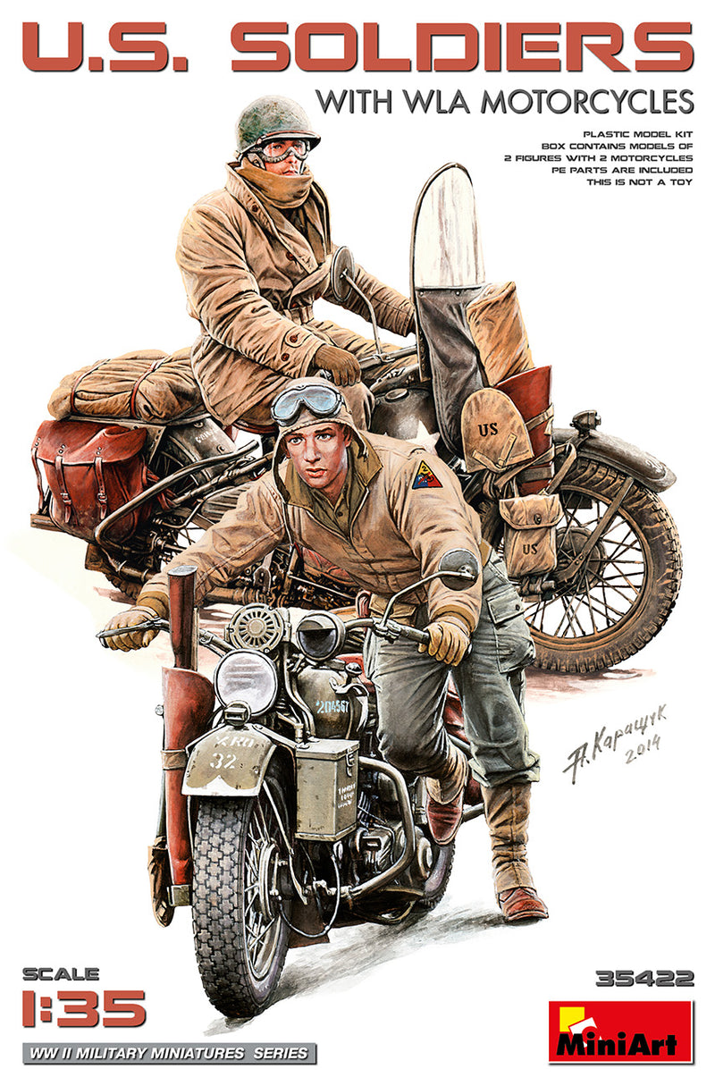 MiniArt 35422 US Soldiers w/WLA Motorcycles 1:35