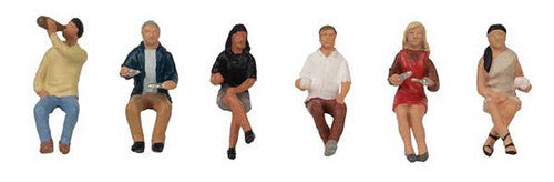 Faller HO 151698 Seated Restaurant Guests (6)